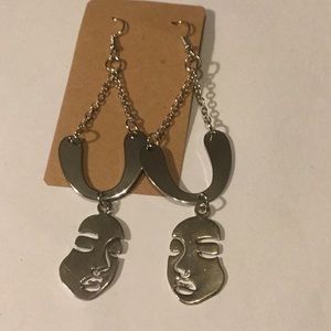 Handmade silver dangle earrings
